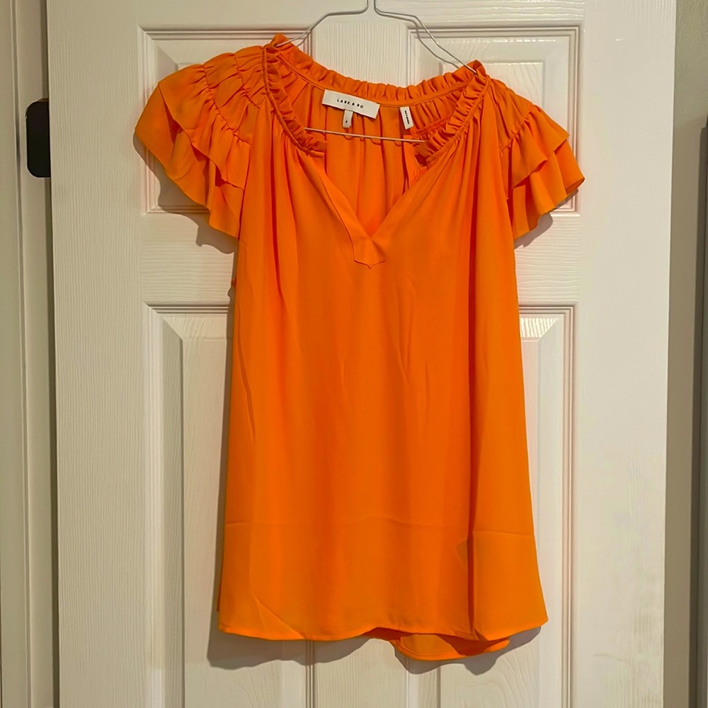 Ruffle sleeve top